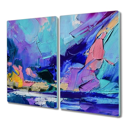 Szklana deska 2x30x52 Abstrakcja farbą na prezent, Coloray Coloray