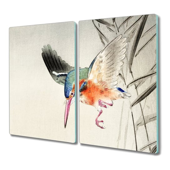 Szklana deska 2x30x52 cm Azja jezioro zwierzę ptak, Coloray Coloray