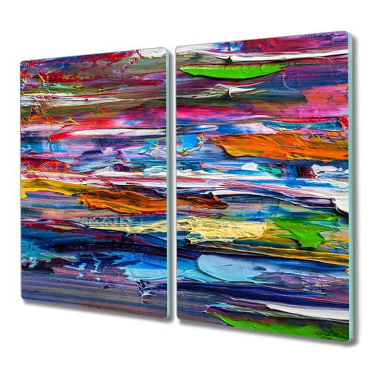 Szklana deska 2x30x52 cm Kolorowe farby do kuchni, Coloray Coloray