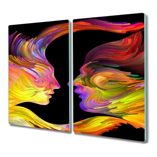 Szklana deska 2x30x52 cm Para abstrakcja z grafiką, Coloray Coloray