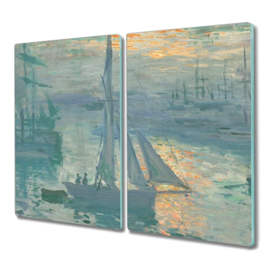 Szklana deska 2x30x52 Stogi siana Monet na prezent, Coloray Coloray