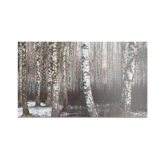 Szklana deska do krojenia HOMEPRINT Biały las brzozowy 60x52 cm HOMEPRINT