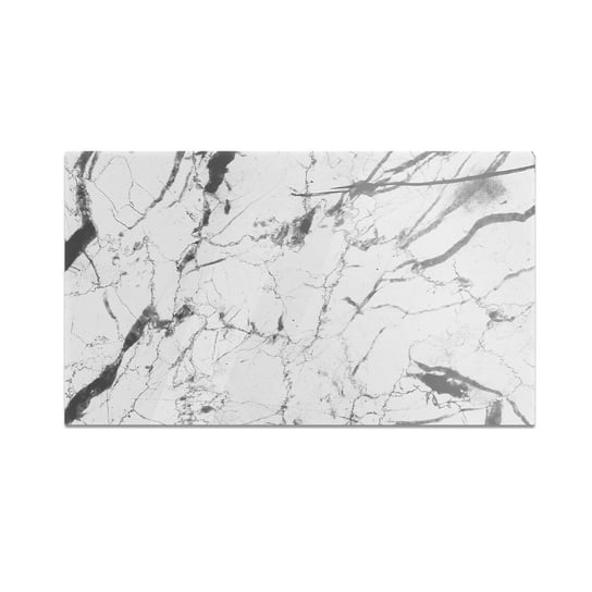 Szklana deska do krojenia HOMEPRINT Biały marmur dekoracyjny 60x52 cm HOMEPRINT