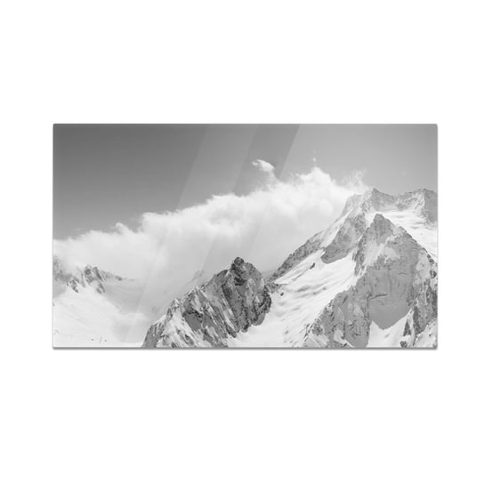 Szklana deska do krojenia HOMEPRINT Czarno-białe góry 60x52 cm HOMEPRINT
