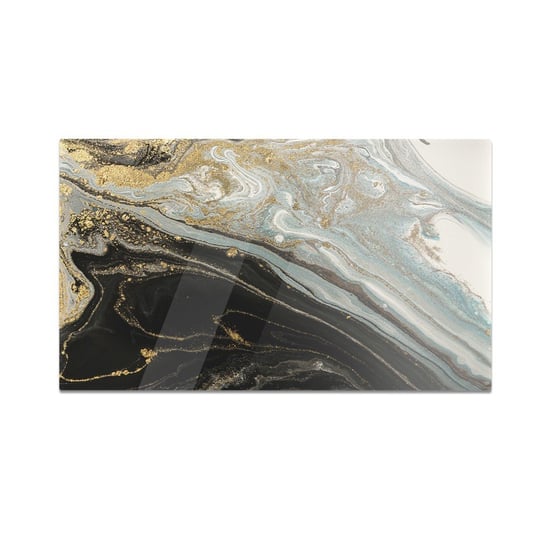 Szklana deska do krojenia HOMEPRINT Czarny marmur, dekoracja 60x52 cm HOMEPRINT