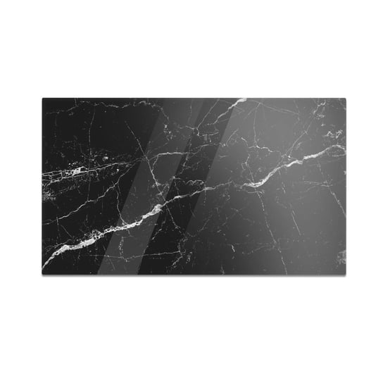 Szklana deska do krojenia HOMEPRINT Czarny uniwersalny marmur 60x52 cm HOMEPRINT