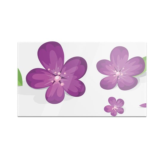 Szklana deska do krojenia HOMEPRINT Fioletowe kwiaty 60x52 cm HOMEPRINT