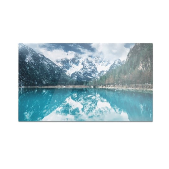 Szklana deska do krojenia HOMEPRINT Górskie jezioro, Włochy 60x52 cm HOMEPRINT