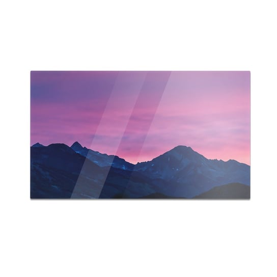 Szklana deska do krojenia HOMEPRINT Góry na tle różowego nieba 60x52 cm HOMEPRINT