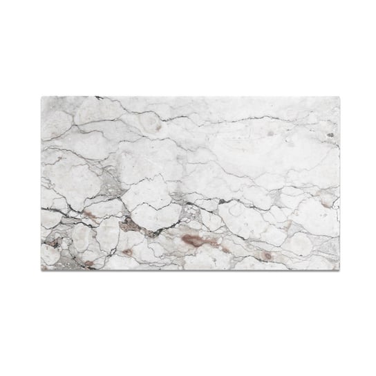 Szklana deska do krojenia HOMEPRINT Luksusowy biały marmur 60x52 cm HOMEPRINT