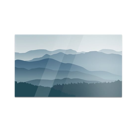 Szklana deska do krojenia HOMEPRINT Niebieskie góry we mgle 60x52 cm HOMEPRINT