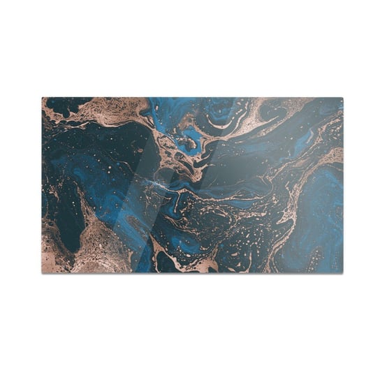 Szklana deska do krojenia HOMEPRINT Niebieskozłoty akryl 60x52 cm HOMEPRINT