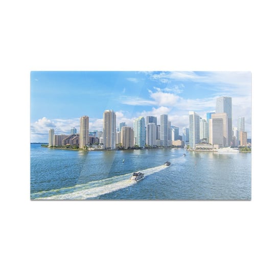Szklana deska do krojenia HOMEPRINT Panorama miasta Miami 60x52 cm HOMEPRINT