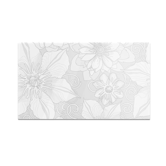 Szklana deska do krojenia HOMEPRINT Prosty wzór kwiatowy 60x52 cm HOMEPRINT