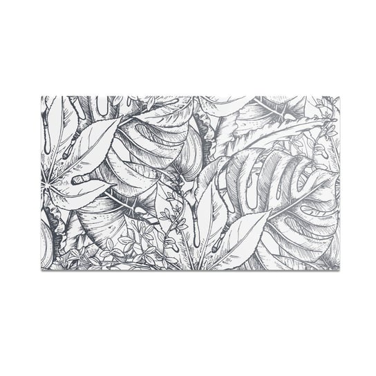 Szklana deska do krojenia HOMEPRINT Rysunek liści tropikalnych 60x52 cm HOMEPRINT