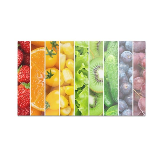 Szklana deska do krojenia HOMEPRINT Świeże owoce i warzywa 60x52 cm HOMEPRINT