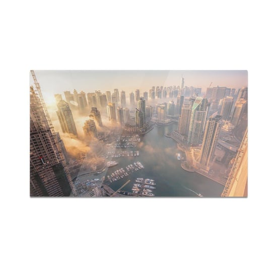 Szklana deska do krojenia HOMEPRINT Widok z góry na Dubaj 60x52 cm HOMEPRINT