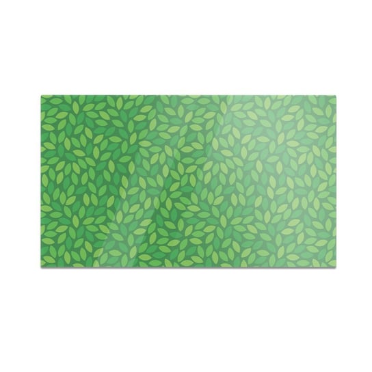 Szklana deska do krojenia HOMEPRINT Zielona płyta z liśćmi 60x52 cm HOMEPRINT