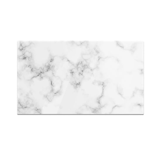 Szklana deska kuchenna HOMEPRINT Biało-czarny marmur 60x52 cm HOMEPRINT