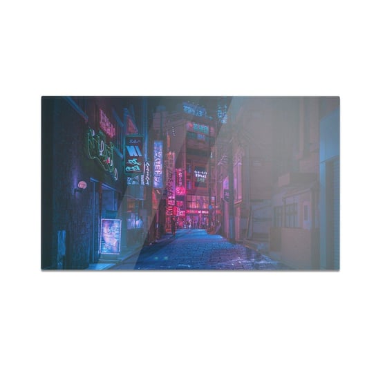 Szklana deska kuchenna HOMEPRINT Ciemna uliczka w Tokio 60x52 cm HOMEPRINT