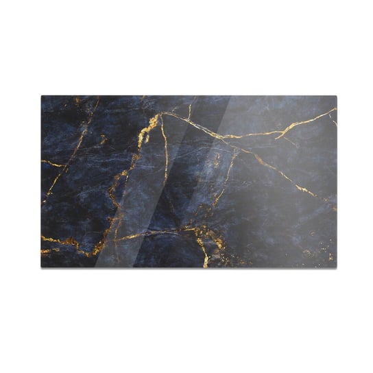 Szklana deska kuchenna HOMEPRINT Czarny luksusowy marmur 60x52 cm HOMEPRINT
