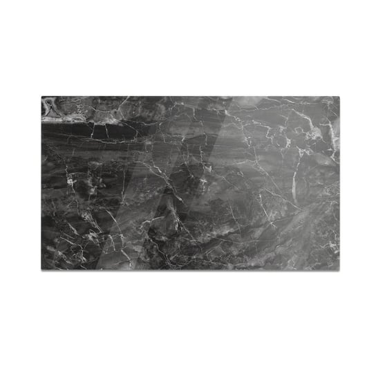 Szklana deska kuchenna HOMEPRINT Czarny marmur dekoracyjny 60x52 cm HOMEPRINT