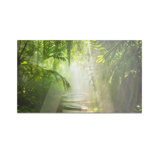 Szklana deska kuchenna HOMEPRINT Dżungla w słoneczny dzień 60x52 cm HOMEPRINT