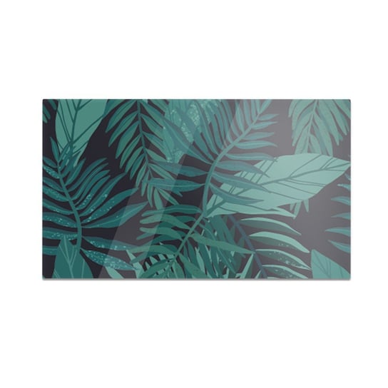Szklana deska kuchenna HOMEPRINT Grafika liści tropikalnych 60x52 cm HOMEPRINT