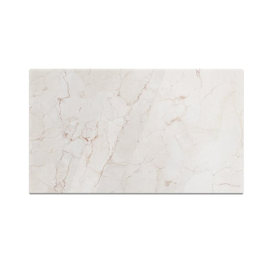 Szklana deska kuchenna HOMEPRINT Luksusowy biały marmur 60x52 cm HOMEPRINT