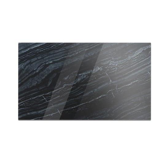 Szklana deska kuchenna HOMEPRINT Marmur głęboka czerń 60x52 cm HOMEPRINT