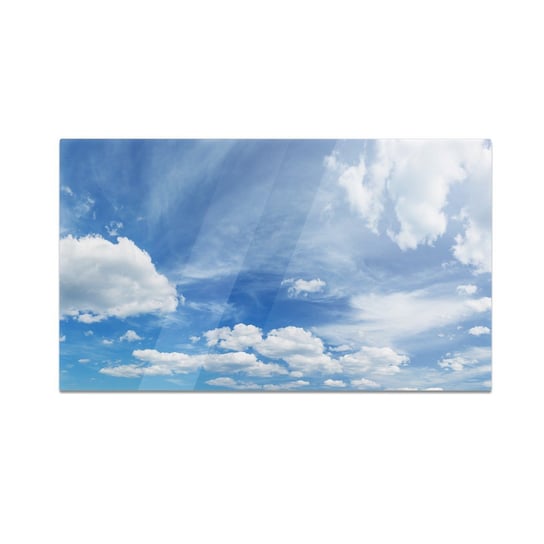 Szklana deska kuchenna HOMEPRINT Puszyste chmury na niebie 60x52 cm HOMEPRINT