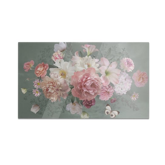 Szklana deska kuchenna HOMEPRINT Weselny bukiet kwiatów 60x52 cm HOMEPRINT