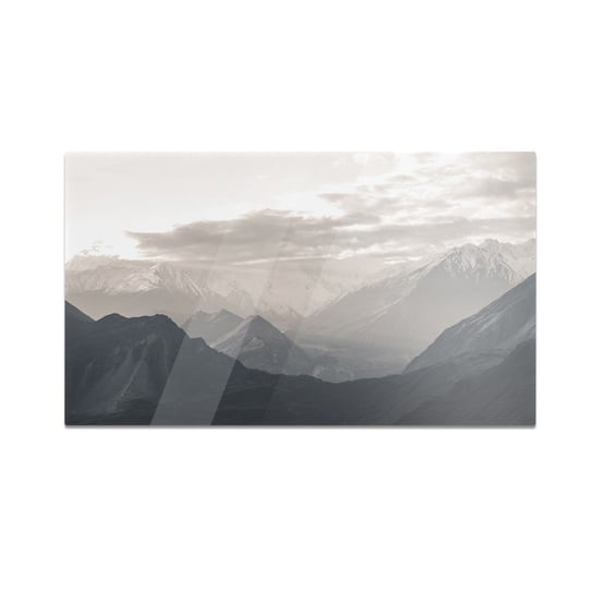 Szklana deska kuchenna HOMEPRINT Widok na ośnieżone góry 60x52 cm HOMEPRINT