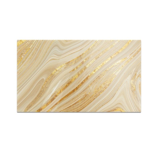Szklana deska kuchenna HOMEPRINT Złoty marmur dekoracyjny 60x52 cm HOMEPRINT