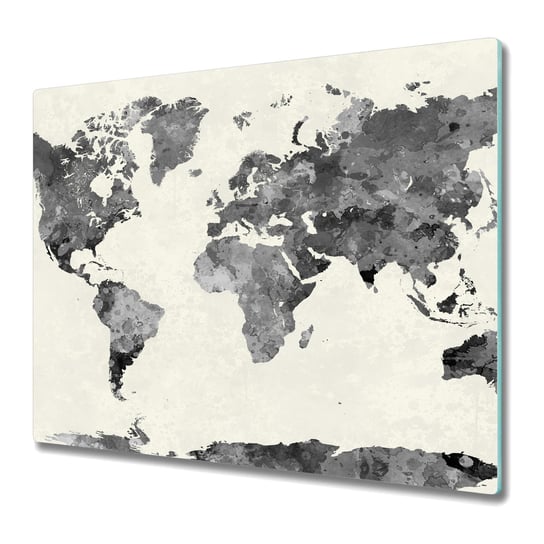 Szklana Deska Kuchenna z nadrukiem 60x52 cm - Mapa starego świata Coloray