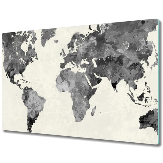 Szklana Deska Kuchenna z nadrukiem - Mapa starego świata - 80x52 cm Coloray