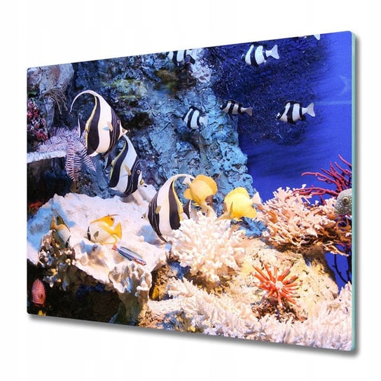 Szklana deska panel do kuchni Rafa koralowa 60x52 Inna marka
