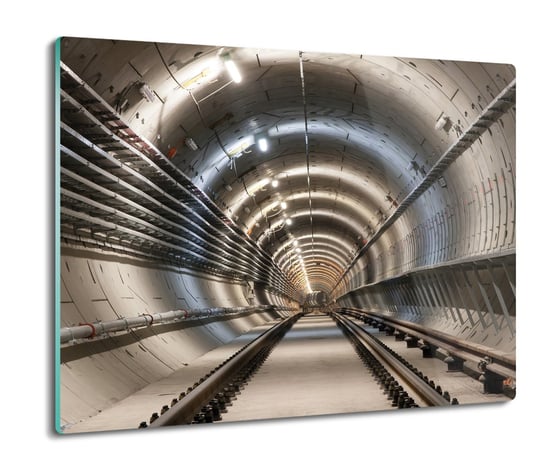 szklana deska splashback Tunel tory korytarz 60x52, ArtprintCave ArtPrintCave