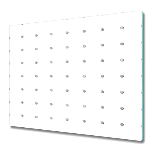 Szklana Hartowana Deska Kuchenna z nadrukiem 60x52 cm - Czarno biały wzór w guziki Coloray