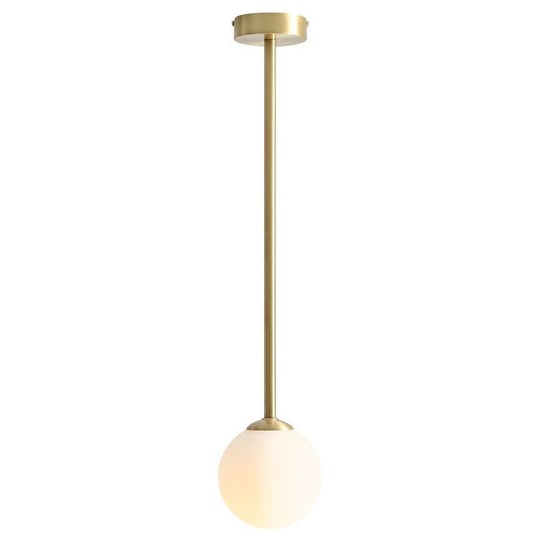 Szklana lampa wisząca PINNE zwis nad stół modernistyczny biały Aldex