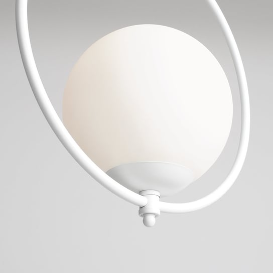 Szklana lampa wisząca Sol biała kula balls zwis do jadalni Aldex