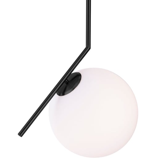 Szklana lampa wisząca Solaris biała kula ball zwis nad wyspę Step Into Design