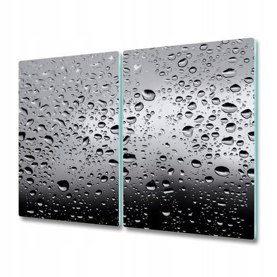Szklana ochrona indukcji - deska do krojenia - Krople wody 2x30x52 Inna marka