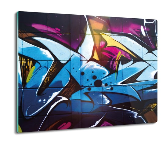 szklana ochrona na indukcję Graffiti ulica 60x52, ArtprintCave ArtPrintCave