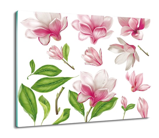 szklana ochrona na indukcję Magnolia schemat 60x52, ArtprintCave ArtPrintCave