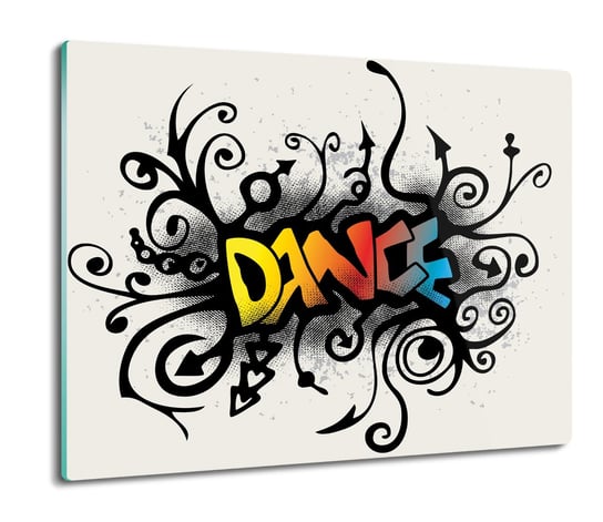 szklana ochrona na indukcję Taniec graffiti 60x52, ArtprintCave ArtPrintCave