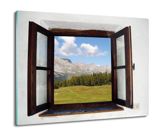 szklana osłona kuchenna druk Okno widok góry 60x52, ArtprintCave ArtPrintCave