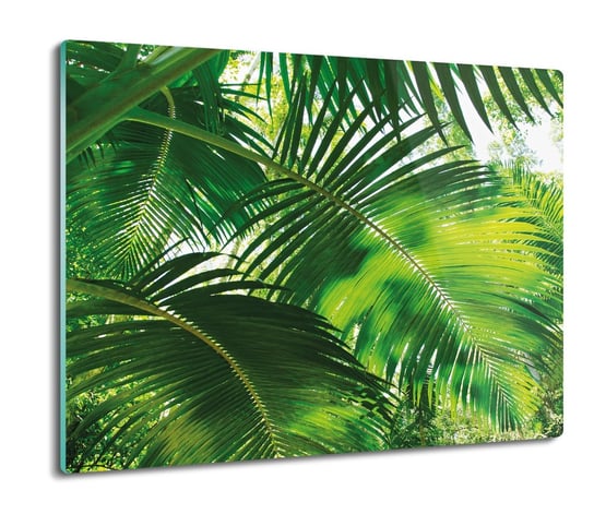 szklana osłona kuchenna Liście palmy tropik 60x52, ArtprintCave ArtPrintCave