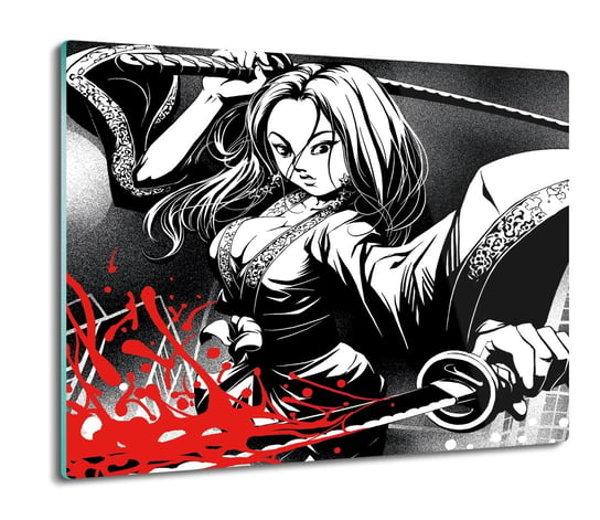 szklana osłona kuchenna Manga miecze kobieta 60x52, ArtprintCave ArtPrintCave