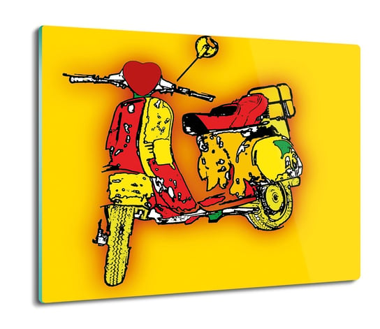 szklana osłona kuchenna Motor Vespa pop art 60x52, ArtprintCave ArtPrintCave